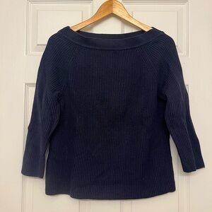 J. Crew Boatneck 3/4-Sleeve Sweater